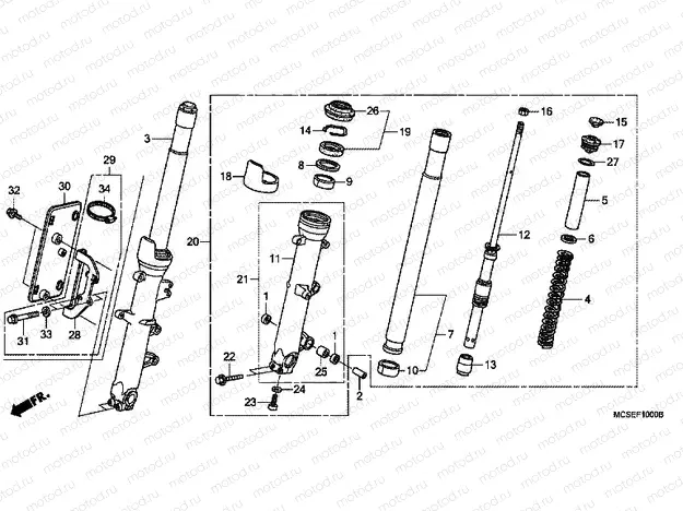 F-10 FRONT FORK