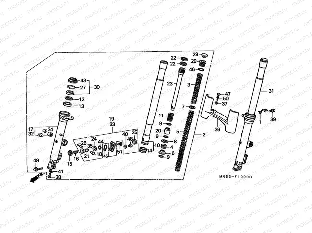 F-10 FRONT FORK