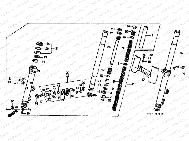 F-10 FRONT FORK