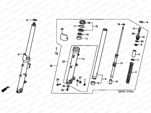 F-10 FRONT FORK