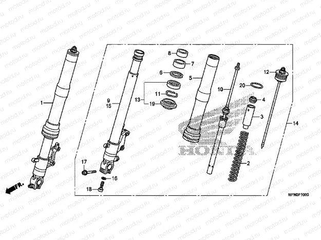 F-10 FRONT FORK