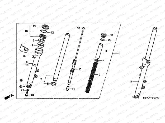 F-10 FRONT FORK