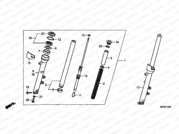 F-10 FRONT FORK