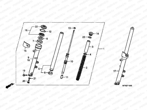 F-10 FRONT FORK