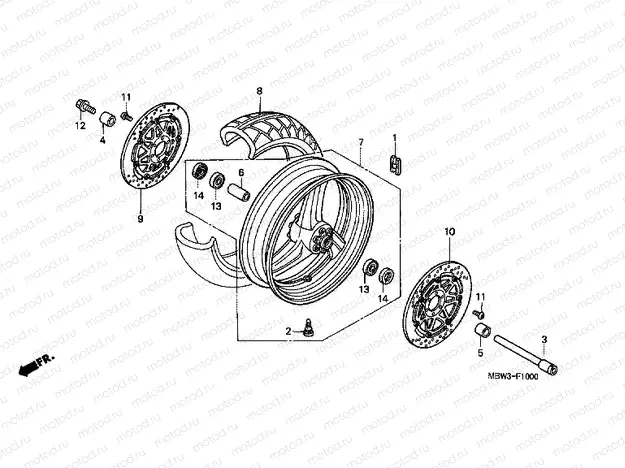 F-10 FRONT WHEEL (1)