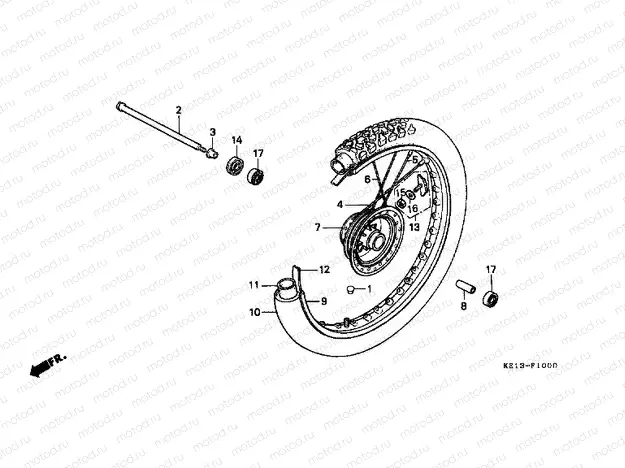 F-10 FRONT WHEEL (1)