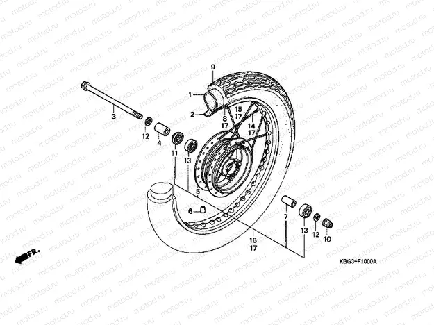 F-10 FRONT WHEEL (1)