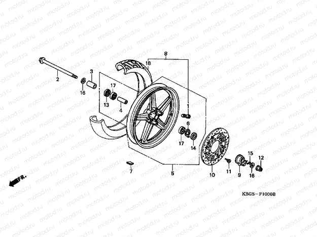 F-10 FRONT WHEEL (1)