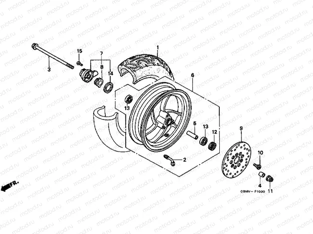 F-10 FRONT WHEEL (1)
