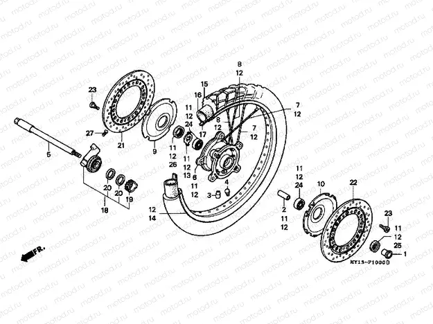 F-10 FRONT WHEEL