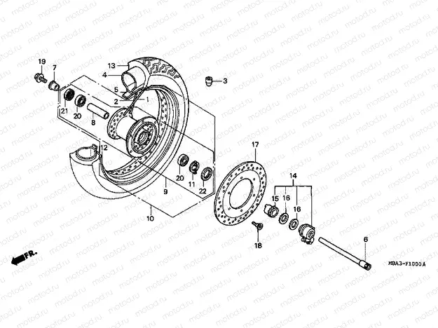 F-10 FRONT WHEEL