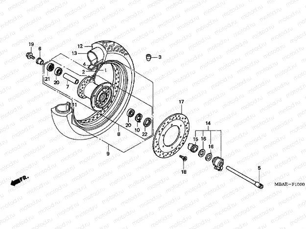 F-10 FRONT WHEEL