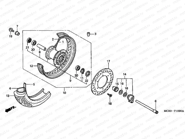 F-10 FRONT WHEEL