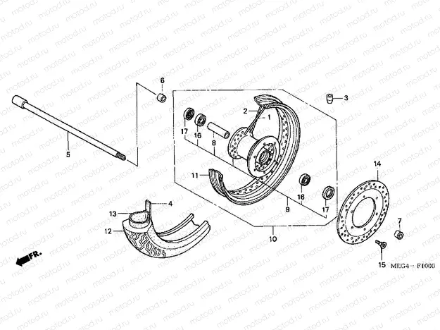 F-10 FRONT WHEEL