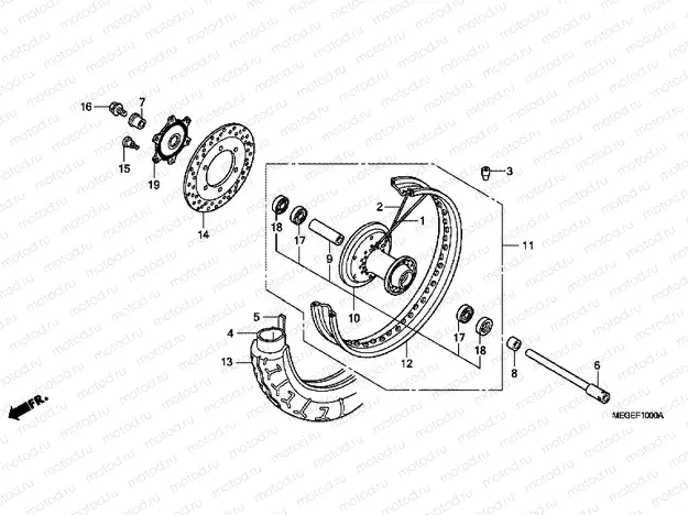 F-10 FRONT WHEEL