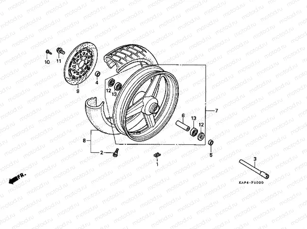F-10 FRONT WHEEL
