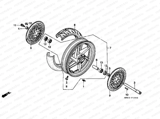 F-10 FRONT WHEEL