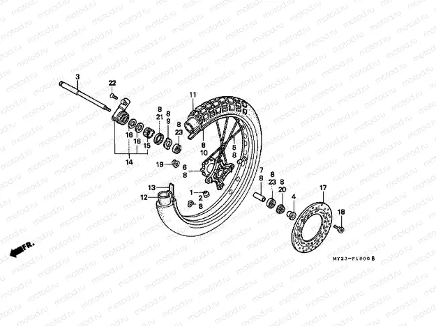 F-10 FRONT WHEEL