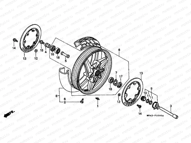 F-10 FRONT WHEEL