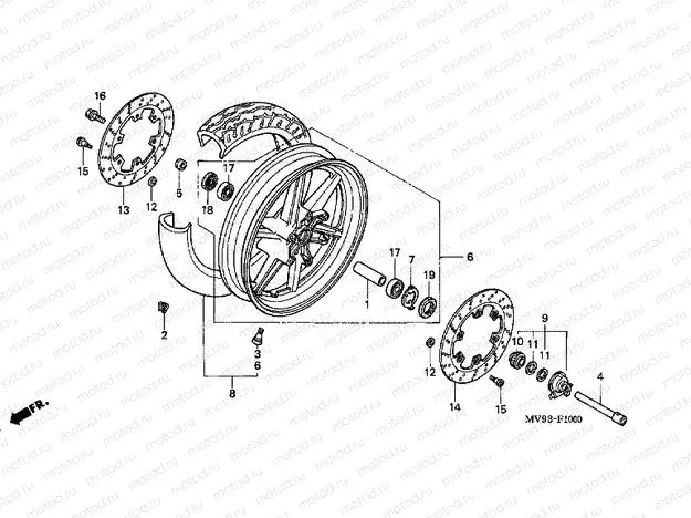 F-10 FRONT WHEEL