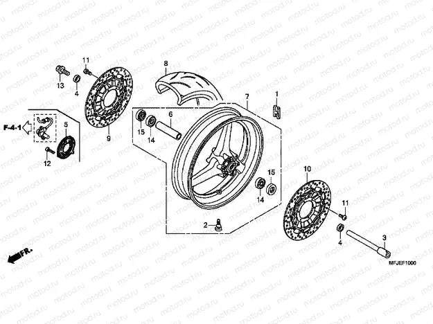 F-10 FRONT WHEEL