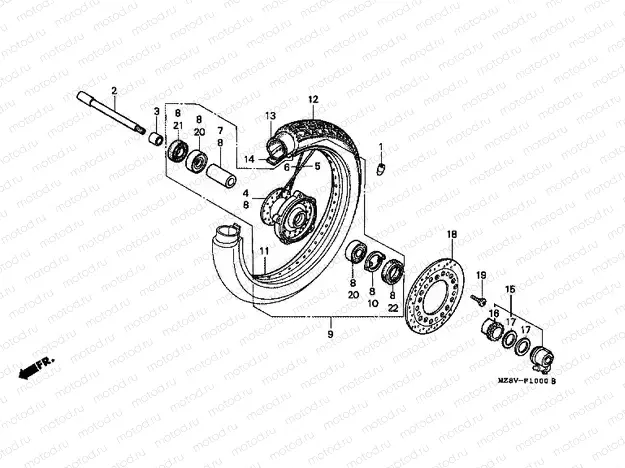 F-10 FRONT WHEEL