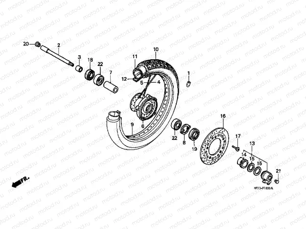 F-10 FRONT WHEEL