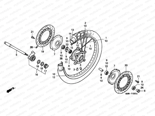 F-10 FRONT WHEEL