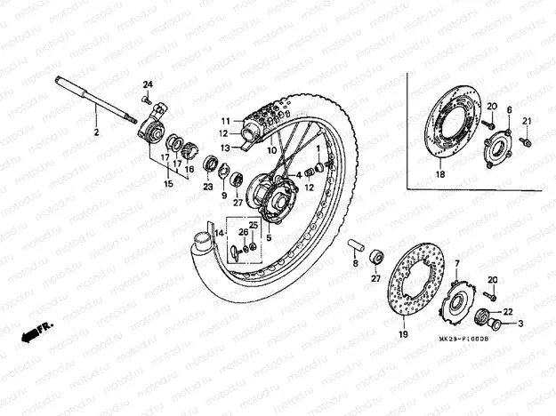 F-10 FRONT WHEEL