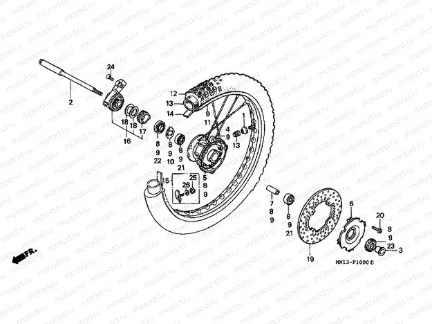 F-10 FRONT WHEEL
