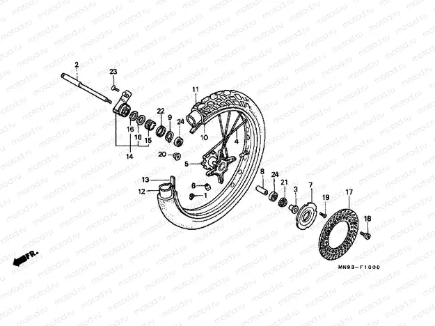 F-10 FRONT WHEEL