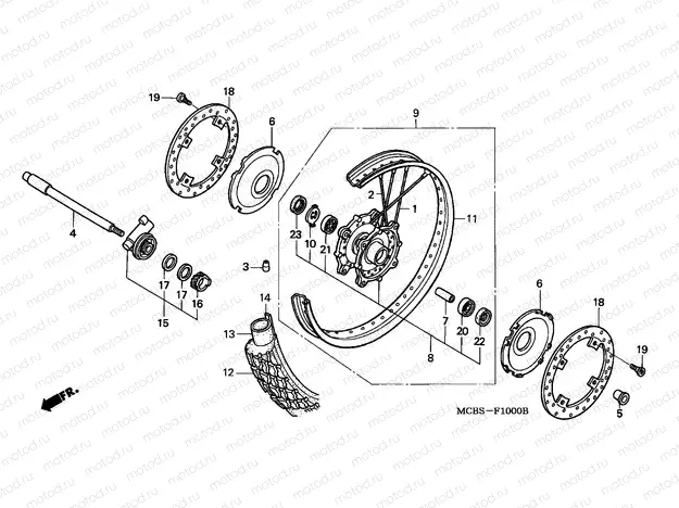 F-10 FRONT WHEEL