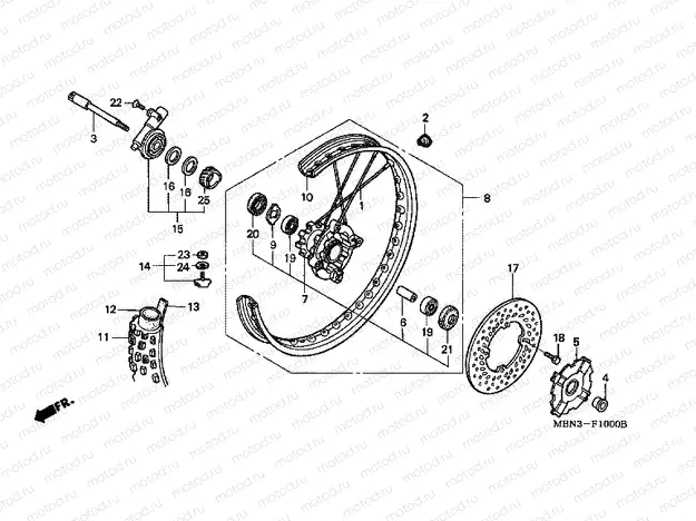 F-10 FRONT WHEEL