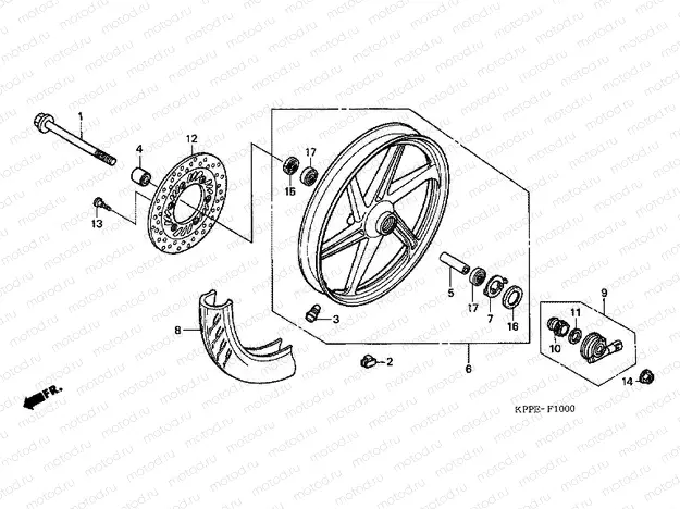 F-10 FRONT WHEEL