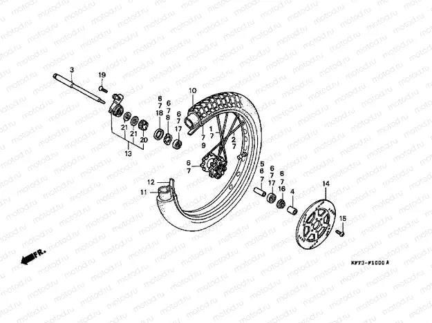 F-10 FRONT WHEEL