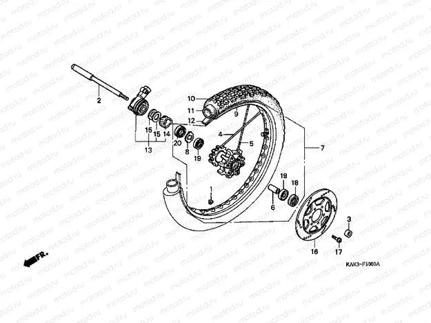 F-10 FRONT WHEEL