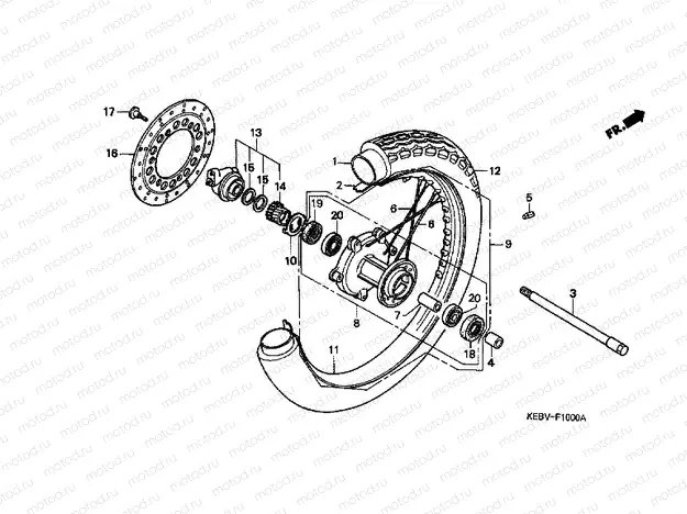 F-10 FRONT WHEEL
