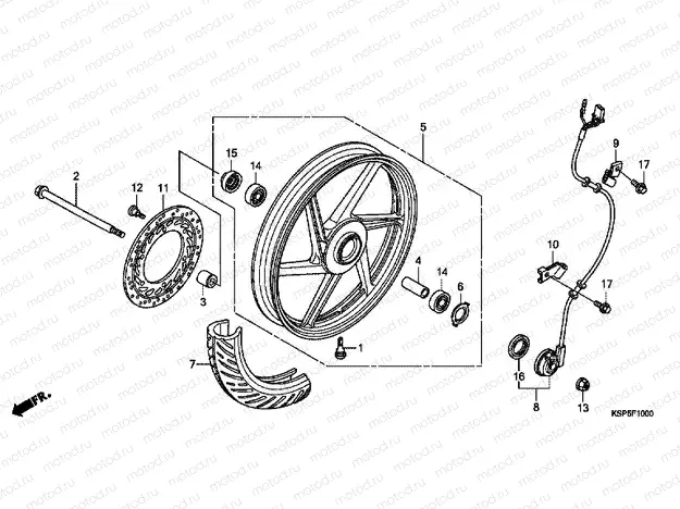 F-10 FRONT WHEEL