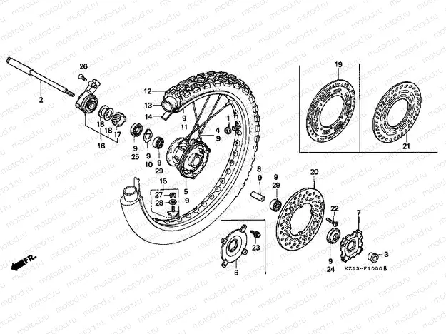 F-10 FRONT WHEEL