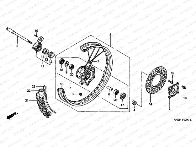 F-10 FRONT WHEEL