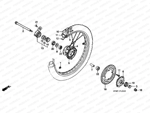 F-10 FRONT WHEEL