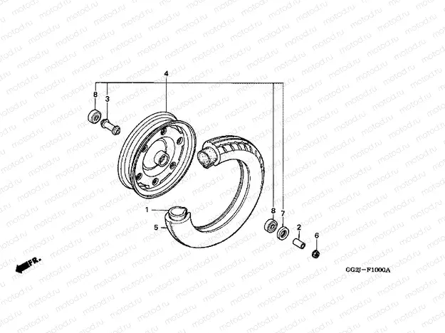 F-10 FRONT WHEEL