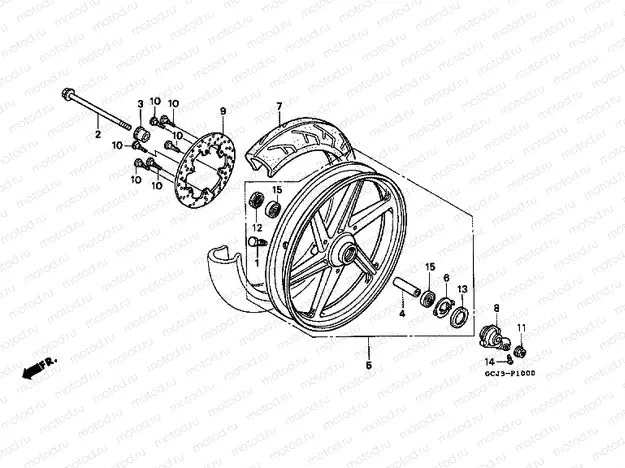 F-10 FRONT WHEEL