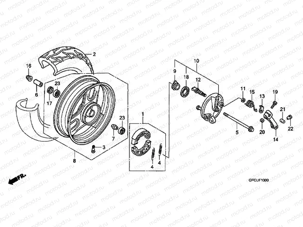 F-10 FRONT WHEEL