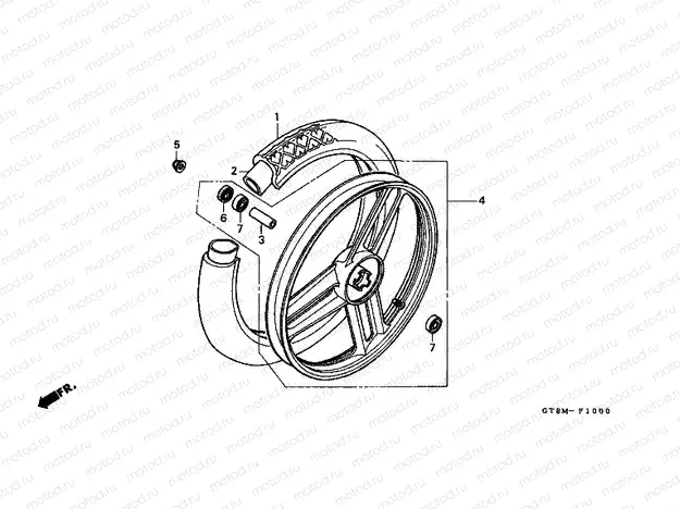 F-10 FRONT WHEEL