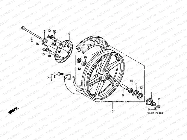F-10 FRONT WHEEL