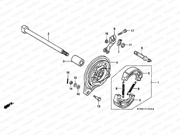 F-10 REAR BRAKE PANEL