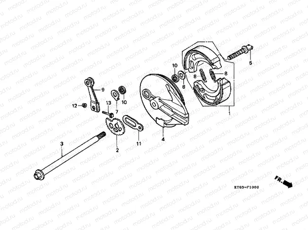 F-10 REAR BRAKE PANEL
