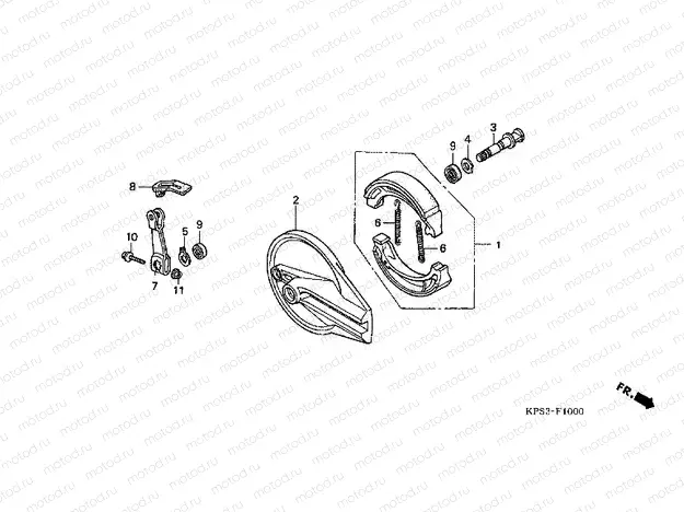 F-10 REAR BRAKE PANEL