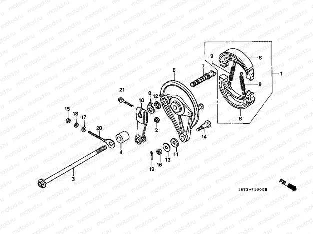 F-10 REAR BRAKE PANEL